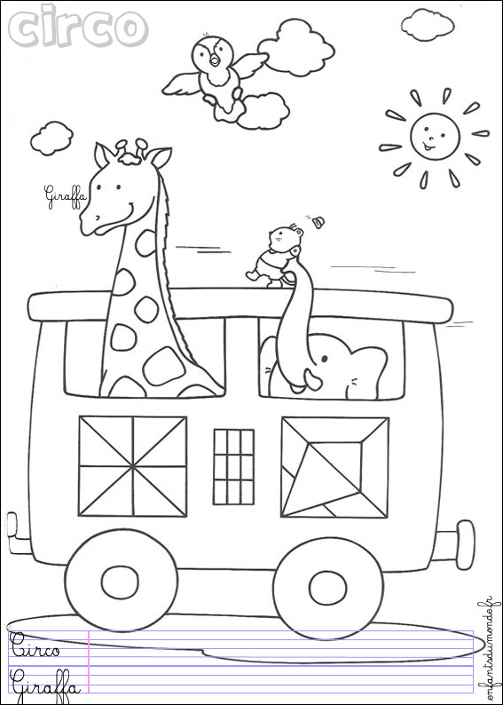 coloriage cirque 1